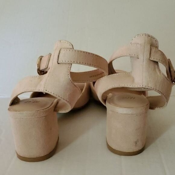 H&M Heels Pumps Sandals Peep Backs Ankle Strap Block Women's WOMAN'S Size 5 ½ - Picture 9 of 16